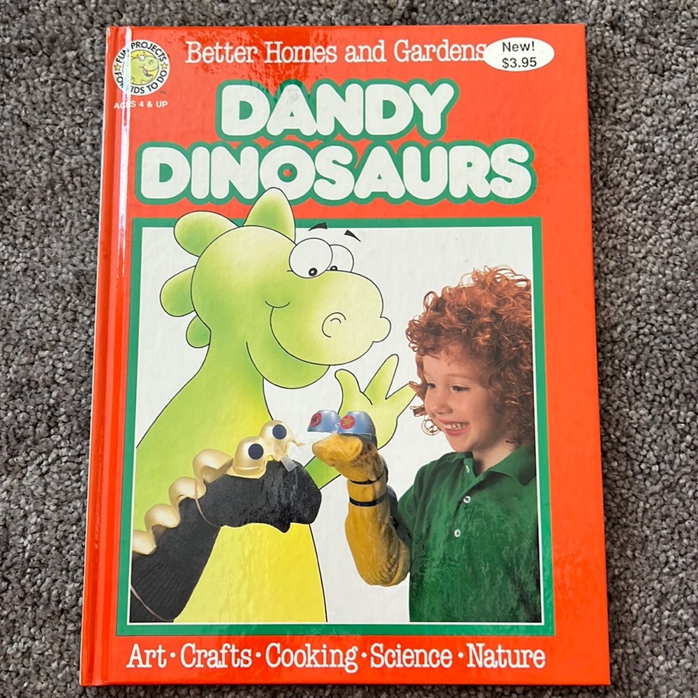 NEW Vintage hardcover Book:  Dandy Dinosaurs, Better Homes and Garden